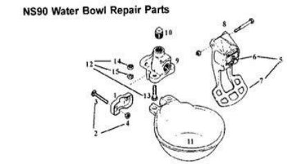 Picture of Water Bowls-Water Bowl Repair Parts(NS90)